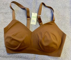 Aerie Real Free nahtloser leicht gepolsterter BH OHNE KABELLOS -- BRAUN S DD - Bild 1 von 10