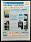 2010 CONSUMER CELLULAR Affordable Cell Phone Plans Magazine Ad
