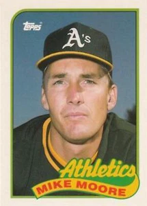 #82T Mike Moore - Oakland Athletics - 1989 Topps Traded Baseball - Picture 1 of 1