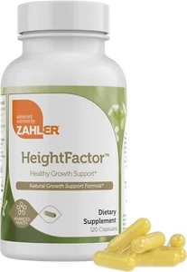 Zahler HeightFactor Supplement Support Height Growth & Stronger Bones 120 Kosher - Picture 1 of 6
