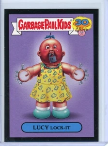 Garbage Pail Kids 30th Anniversary LUCY LOCK-IT Zoom-Out BLACK PARALLEL 10A - Picture 1 of 1