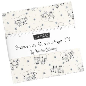 Snowman Gatherings IV Charm Pack by Primitive Gatherings for Moda Fabrics - Picture 1 of 2
