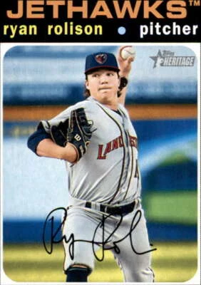 2020 Topps Heritage Minor League #63 Ryan Rolison Lancaster JetHawks - Image 1 of 2