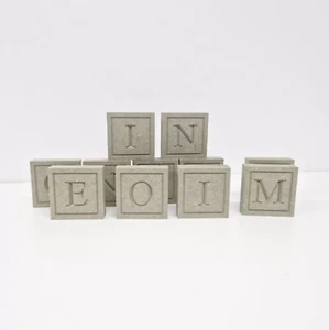 MDF ENGRAVED LETTER BLOCKS PERFECT FOR CRAFTING - Picture 1 of 2