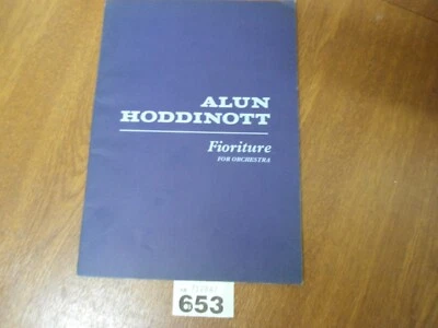 ALUN HODDINOTT  Fioriture Op.60 - Oxford University Press Orchestra Score - Image 1 of 4