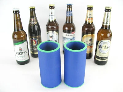 2er Set Getränkekühler für 0,5L Flaschenkühler - Bierkühler - Neoprenkühler Neu
