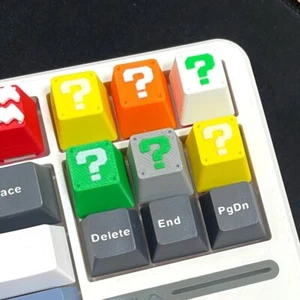 Teclas de teclado mecánico creativo hágalo usted mismo (juego de 4) teclas de signo de interrogación - Imagen 1 de 10