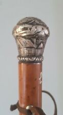 An Antique  Anglo Indian Silver Topped Walking Stick