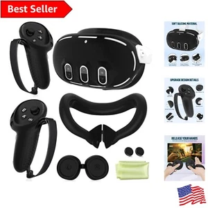 Silicone Cover Set for VR Accessories - Includes Controller Grips & Face Cover - Picture 1 of 9