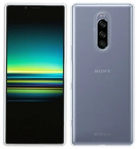 Silicone Phone Case Bumper Bag IN Transparent for Sony Xperia 1 - Picture 1 of 3