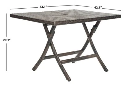 Safavieh SAMANA SQUARE FOLDING TABLE, Reduced Price 2172745537 PAT2002A - Image 1 of 4
