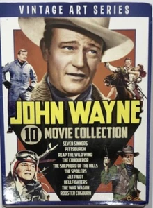 Vintage Art Series John Wayne 10 Movie Collection With Slip Cover LIKE NEW - Picture 1 of 4