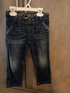 BABYGAP GIRLS DENIM BLUE JEANS, SIZE 4 $$ - Picture 1 of 4