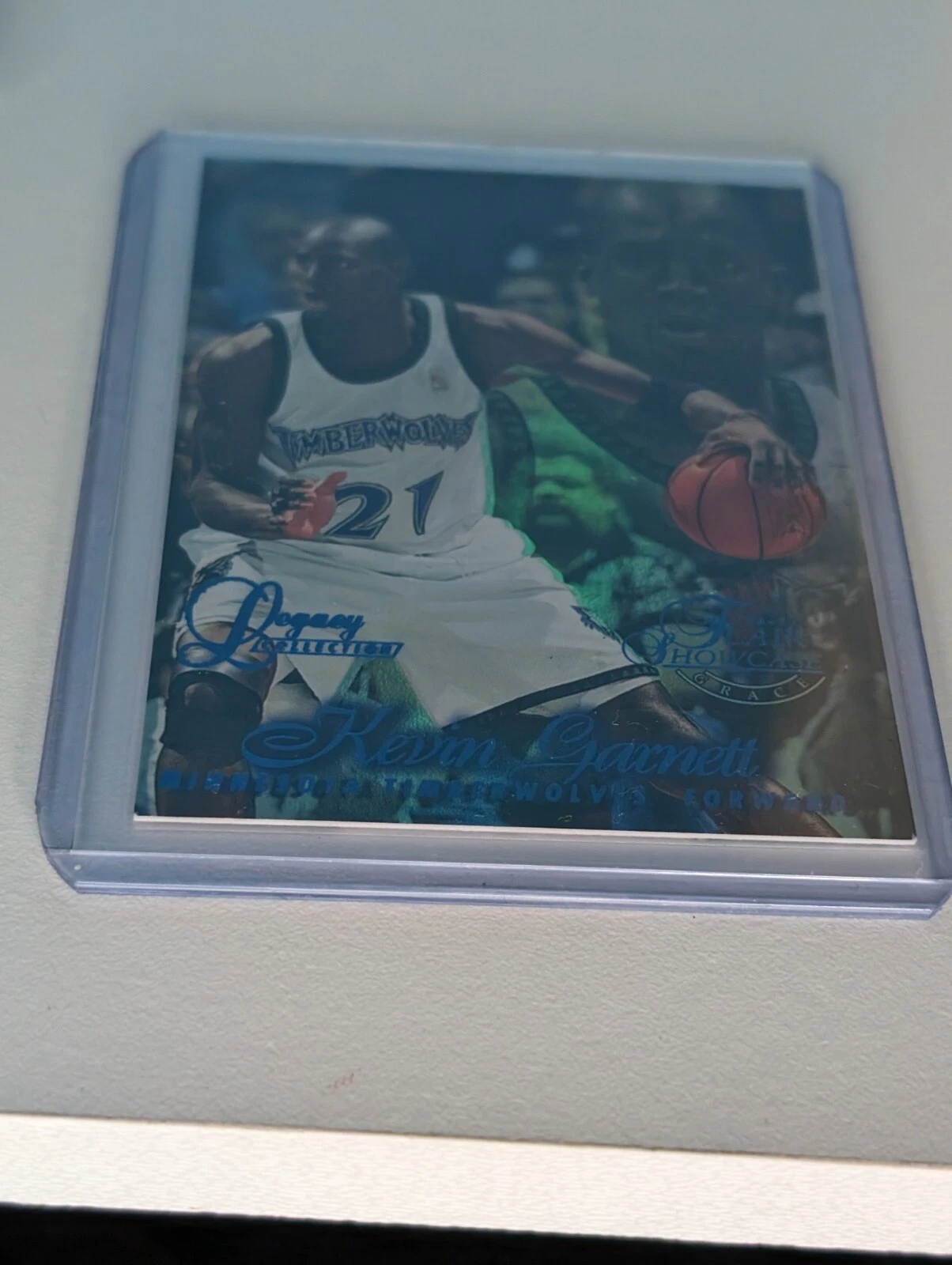 1996-97 Flair Showcase Kevin Garnett Legacy Collection Row 1 #124/150