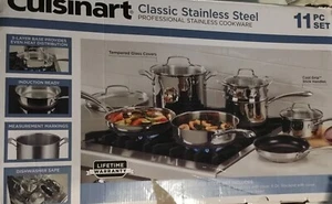 NEU Cuisinart Chef's Classic Edelstahl 11 Stück Kochgeschirr Set - Bild 1 von 3