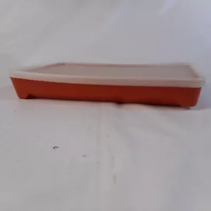 Vintage Tupperware Hot Dog Speckbehälter 1292 Paprika - Bild 1 von 4