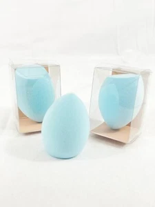 Licuadora de maquillaje azul súper suave sin látex esponja en forma de lágrima nueva en caja - Imagen 1 de 12