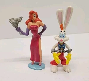 1987 Disney Who Framed Roger Rabbit, Articulating Roger Rabbit & Jessica W/ Pan - Picture 1 of 7