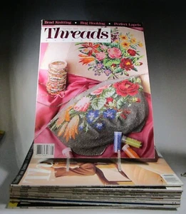 1989-1995 TAUNTON'S THREADS Magazine Lot of 9 Sewing Magazine - Picture 1 of 11