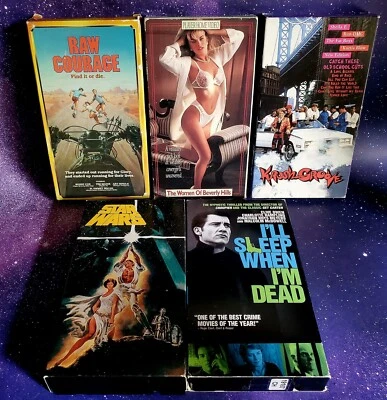 Funky VHS Lot Krush Groove, Star Wars, Raw Courage, Women Of Beverly Hills More - Image 1 of 3