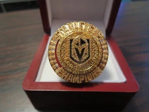 LAS VEGAS GOLDEN KNIGHTS CHAMPIONSHIP RING. 2023. SIZE 11 USA MADE. STUNNING - Picture 1 of 9