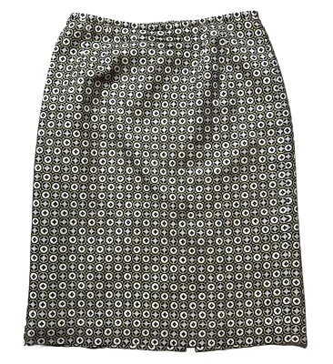 Mujer 10 Falda Mezcla Seda Mod Retro Estampado Geométrico Negocios Informal Oficina Foto 1 de 4