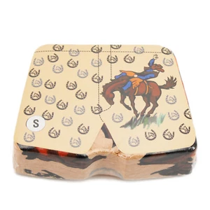 Brabo Magic Unisex Boxer Shorts Rodeo / Cowboy / Western Design - Picture 1 of 4