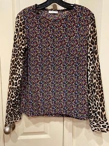 Equipment Front Closure Long Sleeves Printed Blouse Top Size XS - Picture 1 of 4