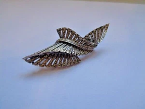 ART DECO Brosche mit MARKASITEN signiert England 175 gebraucht - Bild 1 von 20