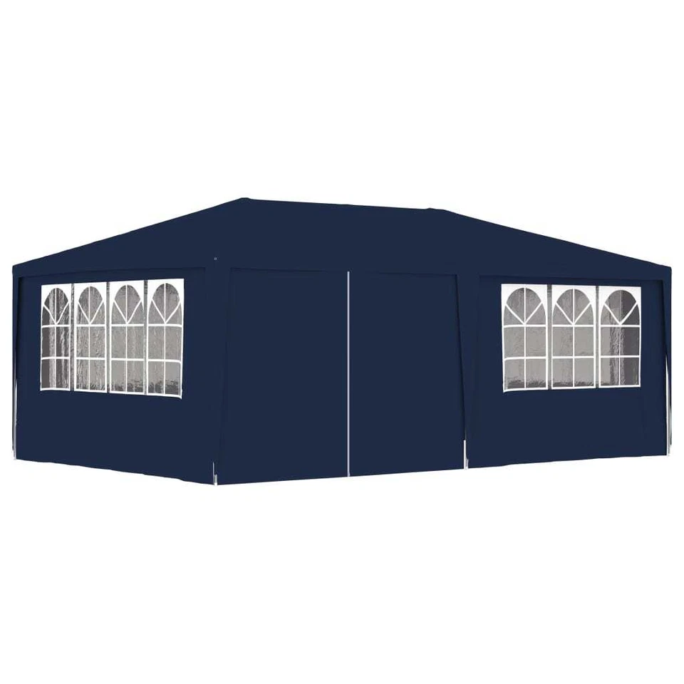 NNEVL Professional Party Tent with Side Walls 4x6 m Blue 90 g/m² - Image 1 of 4