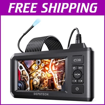 Câmera de inspeção industrial profissional com rotação de 180° e alta definição - Imagem 1 de 4