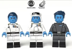 LEGO Star Wars Light Custom LC The Admiral Azure Thrawn Pack Minifigures NEW - Picture 1 of 4