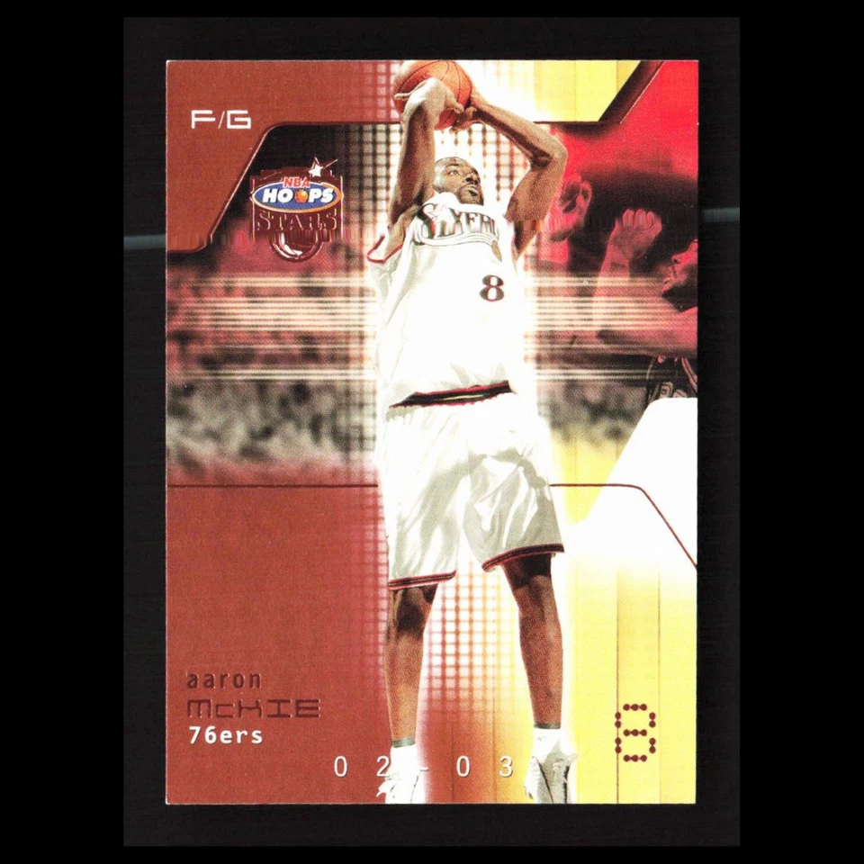 Aaron McKie /299 #118 2002-03 Hoops Stars Five-Star Philadelphia 76ers Card NBA - Image 1 of 4
