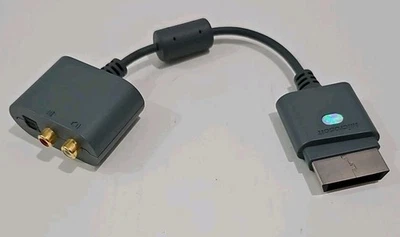 Microsoft XBOX 360 Audio Adapter Gray Tested Working Original Authentic  - Image 1 of 4