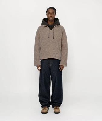 Pullover Sherpa Stussy Mezcla Lana GRIS Nuevo Talla Grande RARO COLORWAY Foto 1 de 4