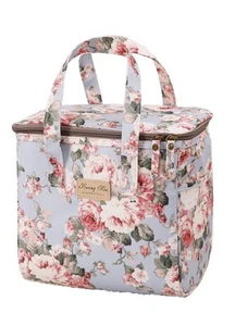 Floral Insulated Lunch Bag for Women,Reusable Lunch Box,Large Cooler for Offi... - Picture 1 of 8