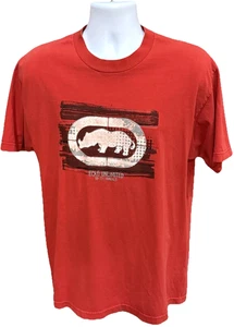 Vintage Y2K Ecko Unltd Red Rhino Logo T-Shirt Men’s Large 100% Cotton 2000s - Picture 1 of 6