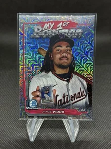 2024 Bowman cromo James Wood Mojo refractor My 1st Bowman #M1B-38 Nationals TW - Imagen 1 de 2