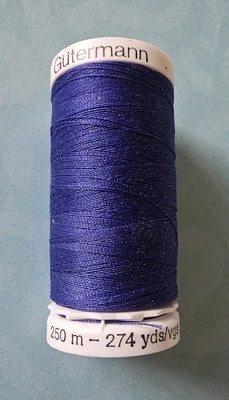 Gutermann Sew-All Thread 100% POLYESTER 274yards GENEVA BLUE - Image 1 of 2