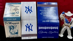 Great Yankee's ~ DiMaggio & Mantle Matchbooks + Nadelstreifenbuch ~ alle unbespielt - Bild 1 von 4