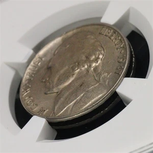 1947 Jefferson Nickel NGC AU-58 Mint Error Clamshell Lamination - Picture 1 of 4