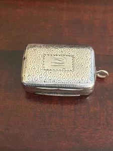 ANTIQUE GEORGE IV SILVER VINAIGRETTE - BIRMINGHAM 1820 - Picture 1 of 5