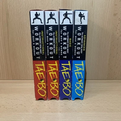 Tae-Bo SET x4 VHS ~ Total Body Workout Tapes ~ Billy Blanks Fitness - Image 1 of 4