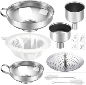 Gejoy 12 Stück Metall Einmachtrichter Set Große Öffnung Einmachglas für Weiß - Bild 1 von 7