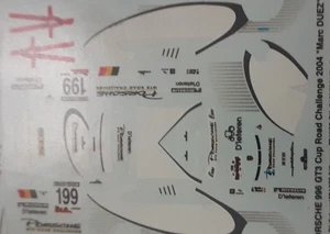 decals decalcomanie 1/43 porsche 996 gt3 duez 2004 - Picture 1 of 1