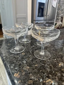 4 Val St. Lambert Elegance Champagne Cocktail Glasses Sherbet 4 1/2” X 4” - Picture 1 of 10