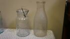 Lot of 2 Vintage Glass jars-5c store/Ball Ideal Mason Canning Lid Wire Bail