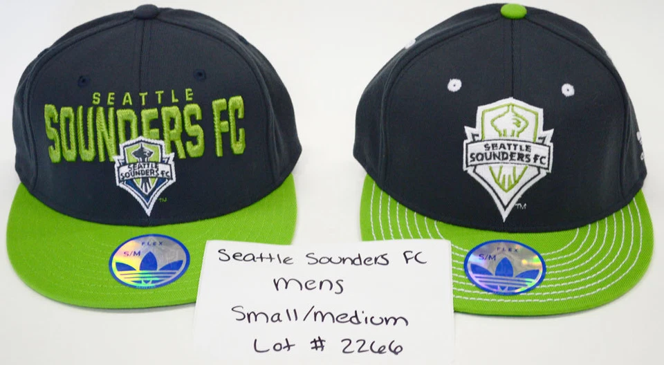 Lote de muestra de gorra Adidas Seattle Sounders FC para hombre pequeña/mediana Foto 1 de 1