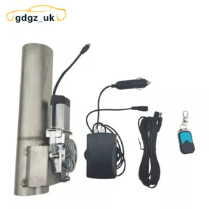 2.5" Exhaust Electric I Pipe Straight Control Valve Motor with Remote Stainless - Picture 1 of 11