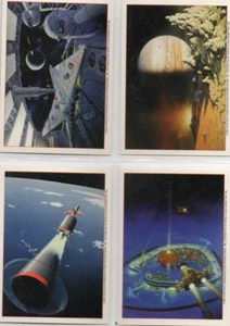 Starlog 1993 Lime Rock: Completo Arte Espacial Fantástico Conjunto Promocional (Juego de 4 Cartas) - Imagen 1 de 1